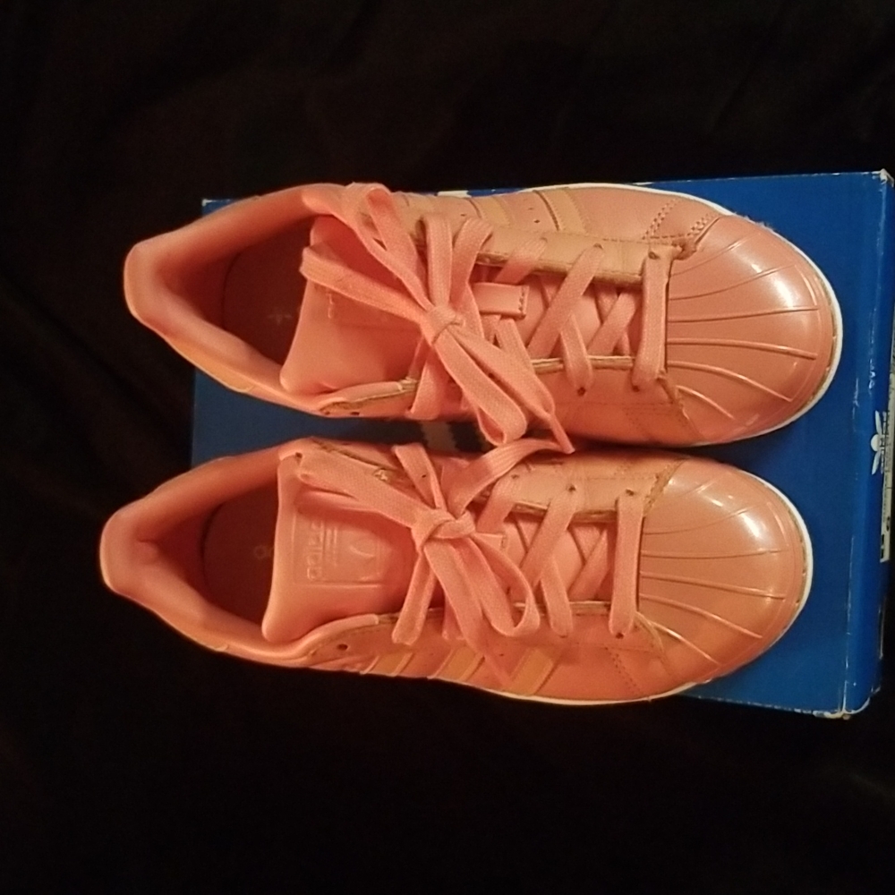 Adidas superstar metal toe sz. 6 tactile rose